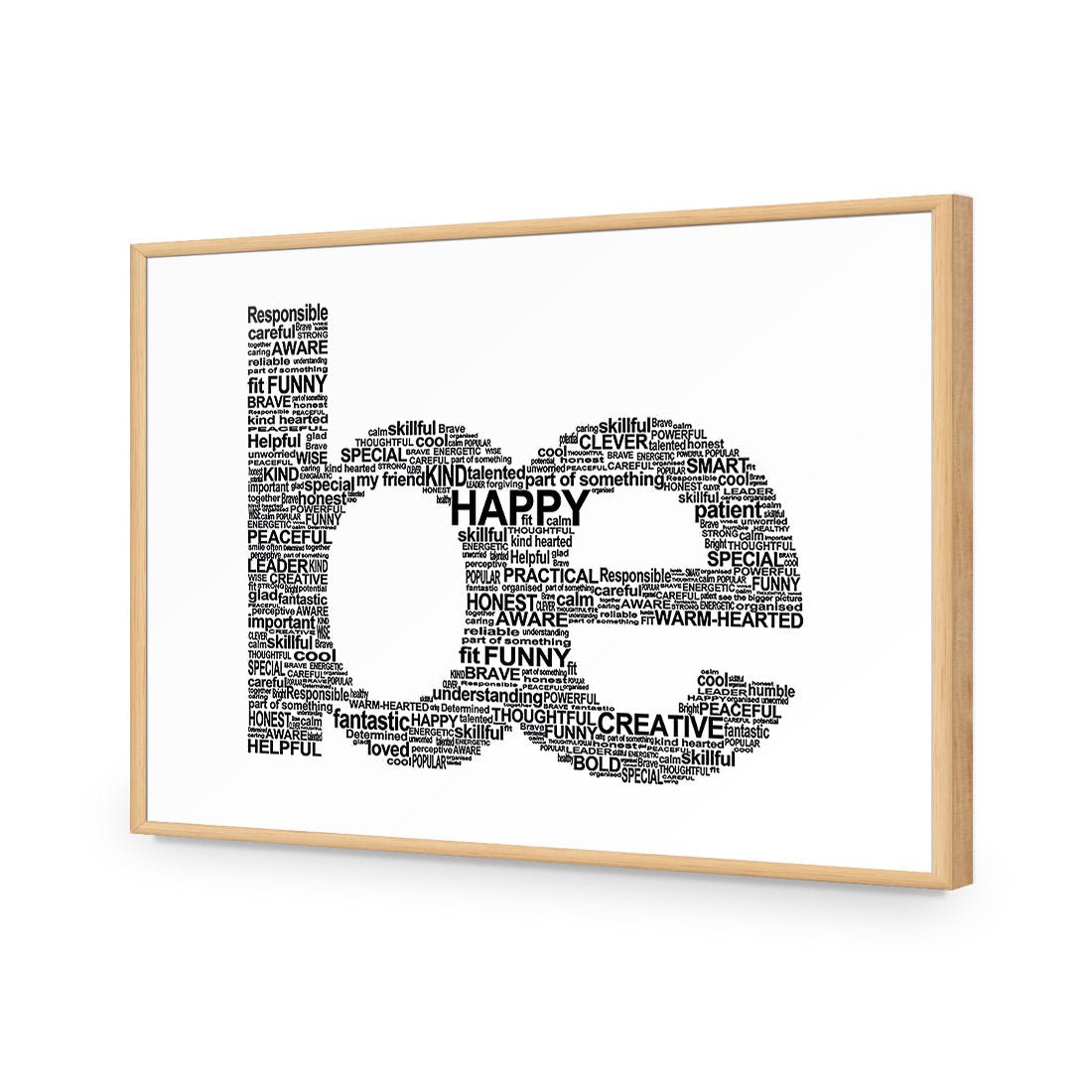 Be Everything, White - Wall Art Designs - 1904_BR_H WAD_AP - 030 - EDG_45x30_S - 2538 - OAK