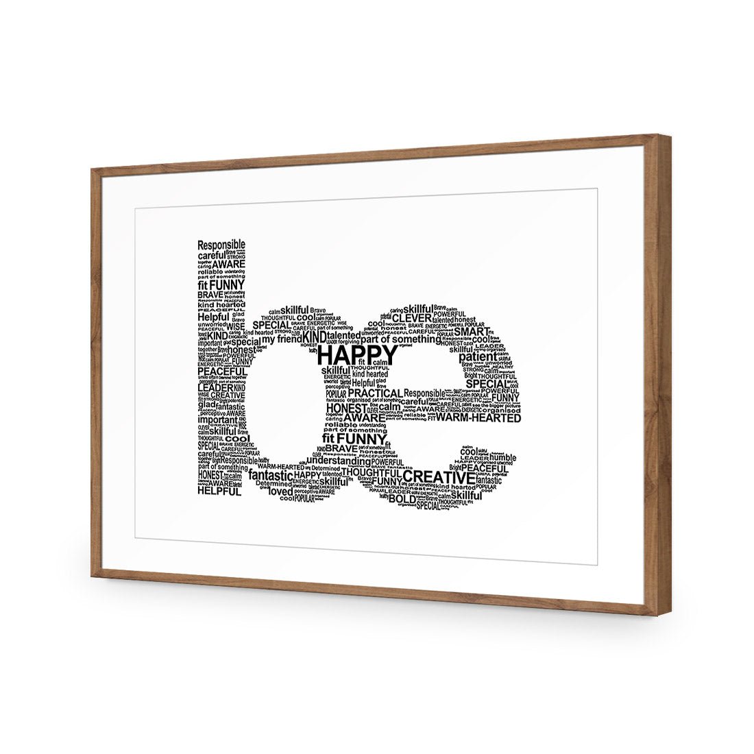 Be Everything, White - Wall Art Designs - 1904_BR_H WAD_AP - 030 - MAT_45x30_S - 2538 - NAT