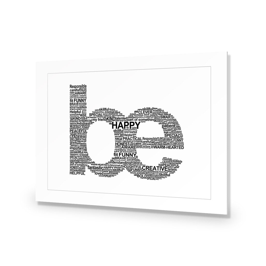 Be Everything, White - Wall Art Designs - 1904_BR_H WAD_AP - 030 - MAT_45x30_NONE