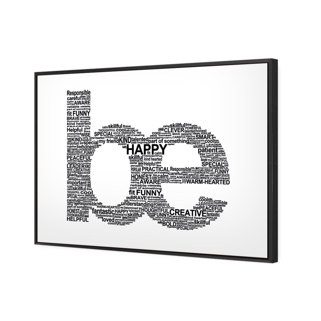 Be Everything, White - Wall Art Designs - 1904_BR_H WAD_CP - MPY - 260 - M - S - S_45x30_S - 1550 - BLK