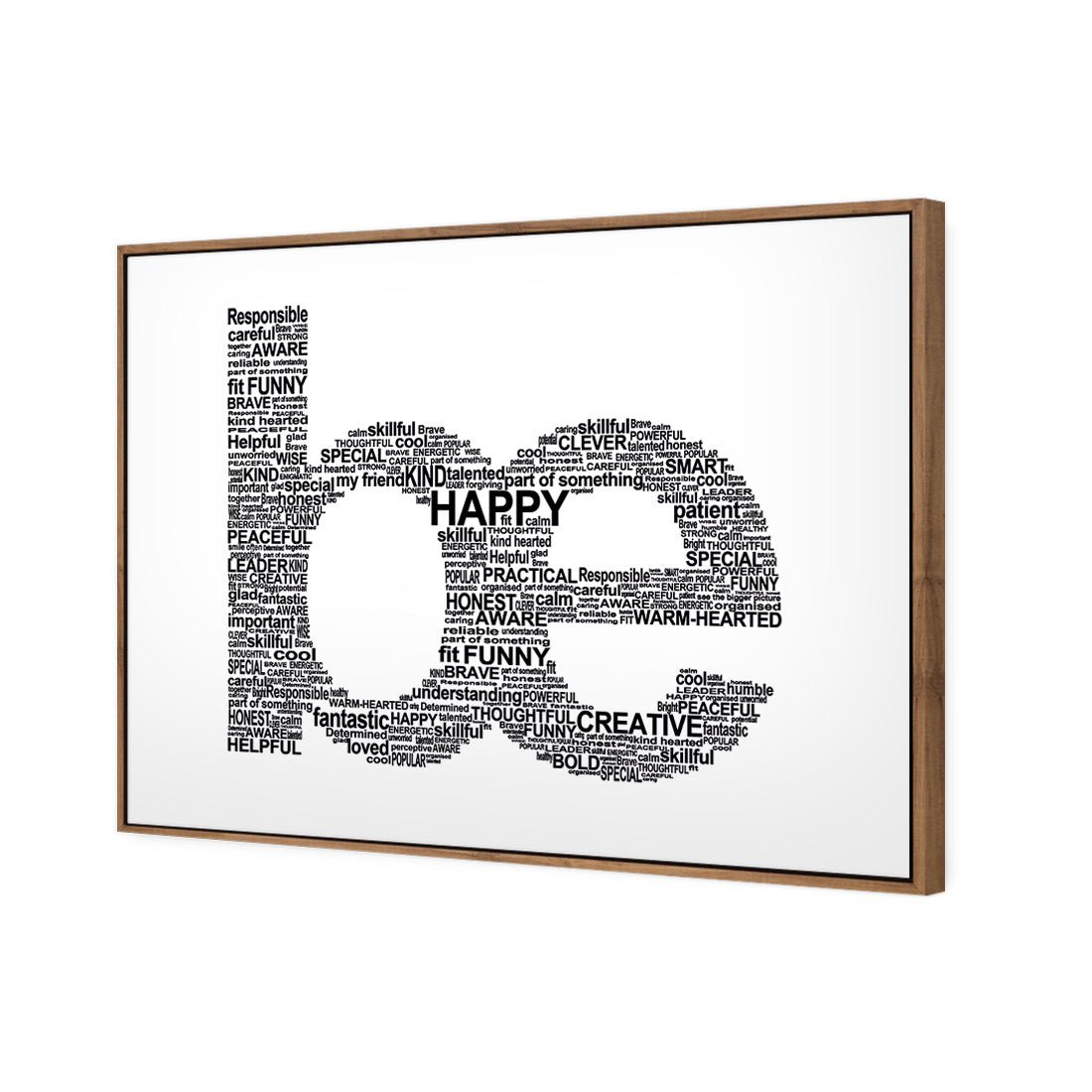 Be Everything, White - Wall Art Designs - 1904_BR_H WAD_CP - MPY - 260 - M - S - S_45x30_S - 1550 - NAT