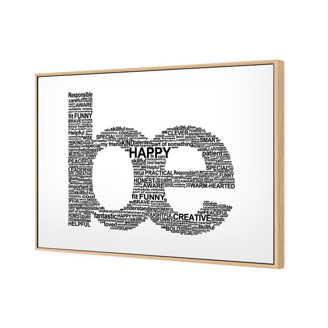 Be Everything, White - Wall Art Designs - 1904_BR_H WAD_CP - MPY - 260 - M - S - S_45x30_S - 1550 - OAK