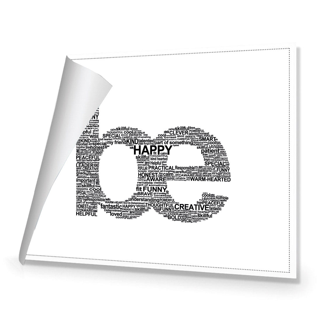 Be Everything, White - Wall Art Designs - 1904_BR_H WAD_CP - MPY - 260 - M - R_45x30_NONE