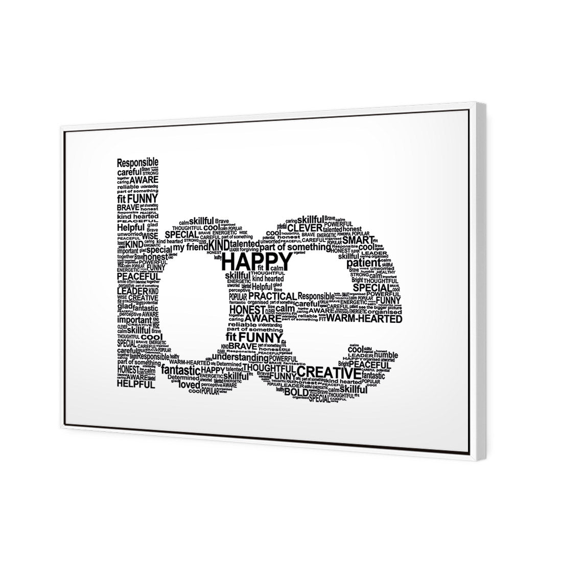 Be Everything, White - Wall Art Designs - 1904_BR_H WAD_CP - MPY - 260 - M - S - S_45x30_S - 1550 - WHT