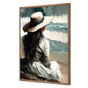 Beach Beauty | Classic Acrylic | Flat Frame No Border | Natural