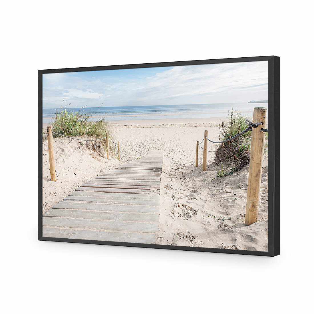 Beach Path | Standard Acrylic | Flat Frame No Border | Black