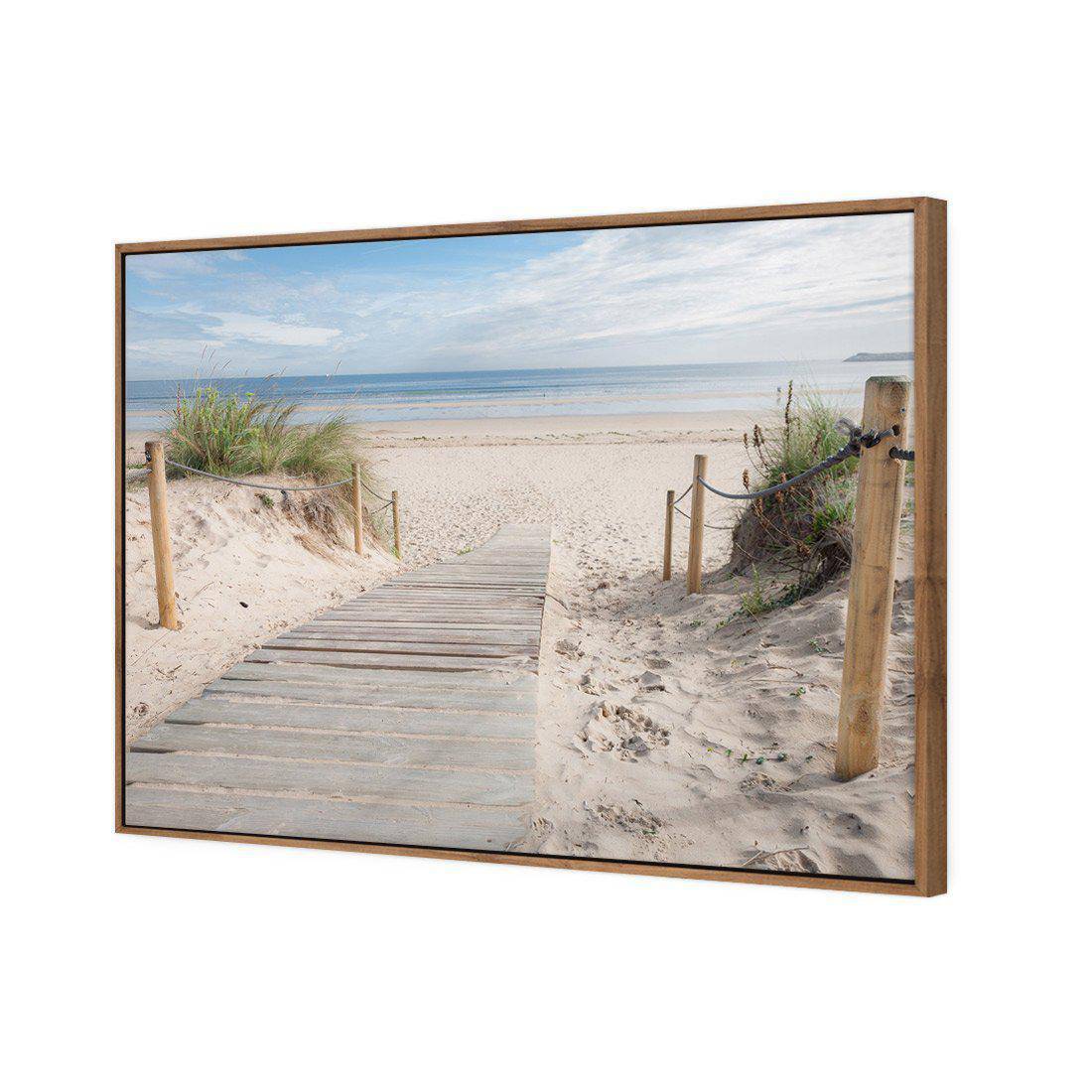 Beach Path | Standard Canvas | Floating Frame | Natural