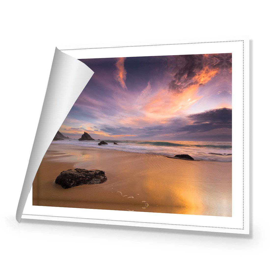 Beach Sunset Canvas Art - Wall Art Designs - 411_AR_H WAD_CP - MPY - 260 - M - R_59x40_NONE