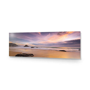 Beach Sunset (long) | Classic Canvas | No Frame | Stretched Canvas