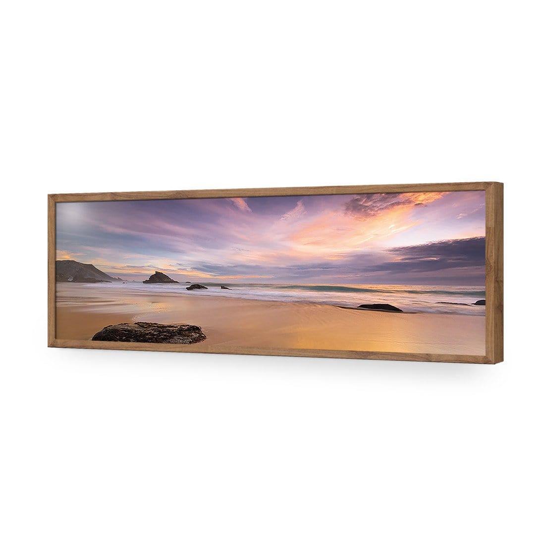 Beach Sunset (long) | Classic Canvas | No Frame | Stretched Canvas