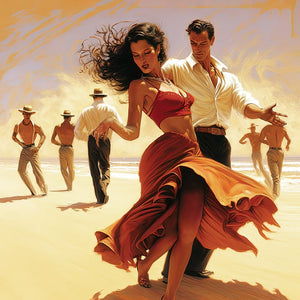 Beach Tango | Classic Canvas | No Frame | Stretched Canvas