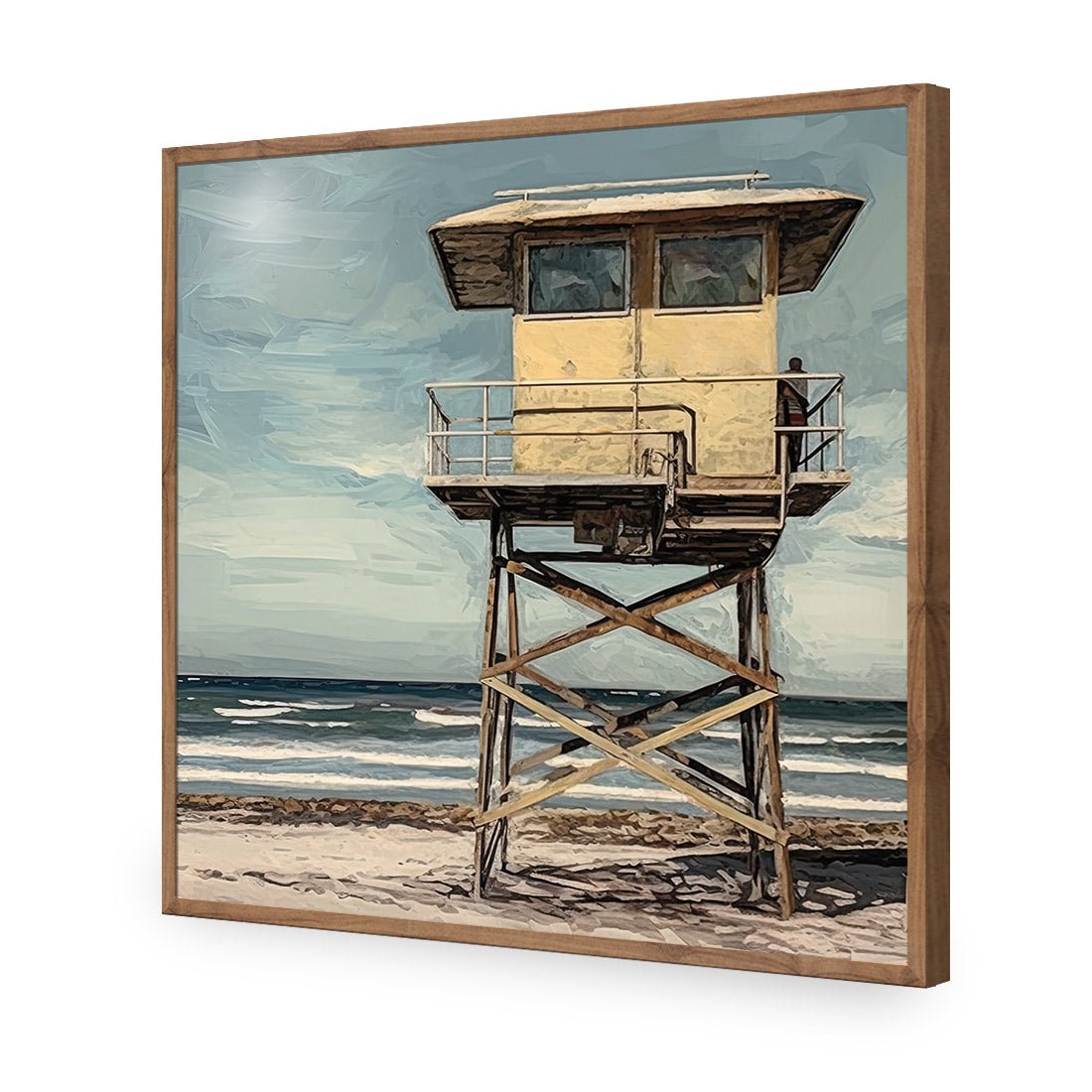 Beach Tower - Wall Art Designs - WH_1133_AS_Q CAF_AP - 030 - EDG_37x37_S - 2538 - NAT