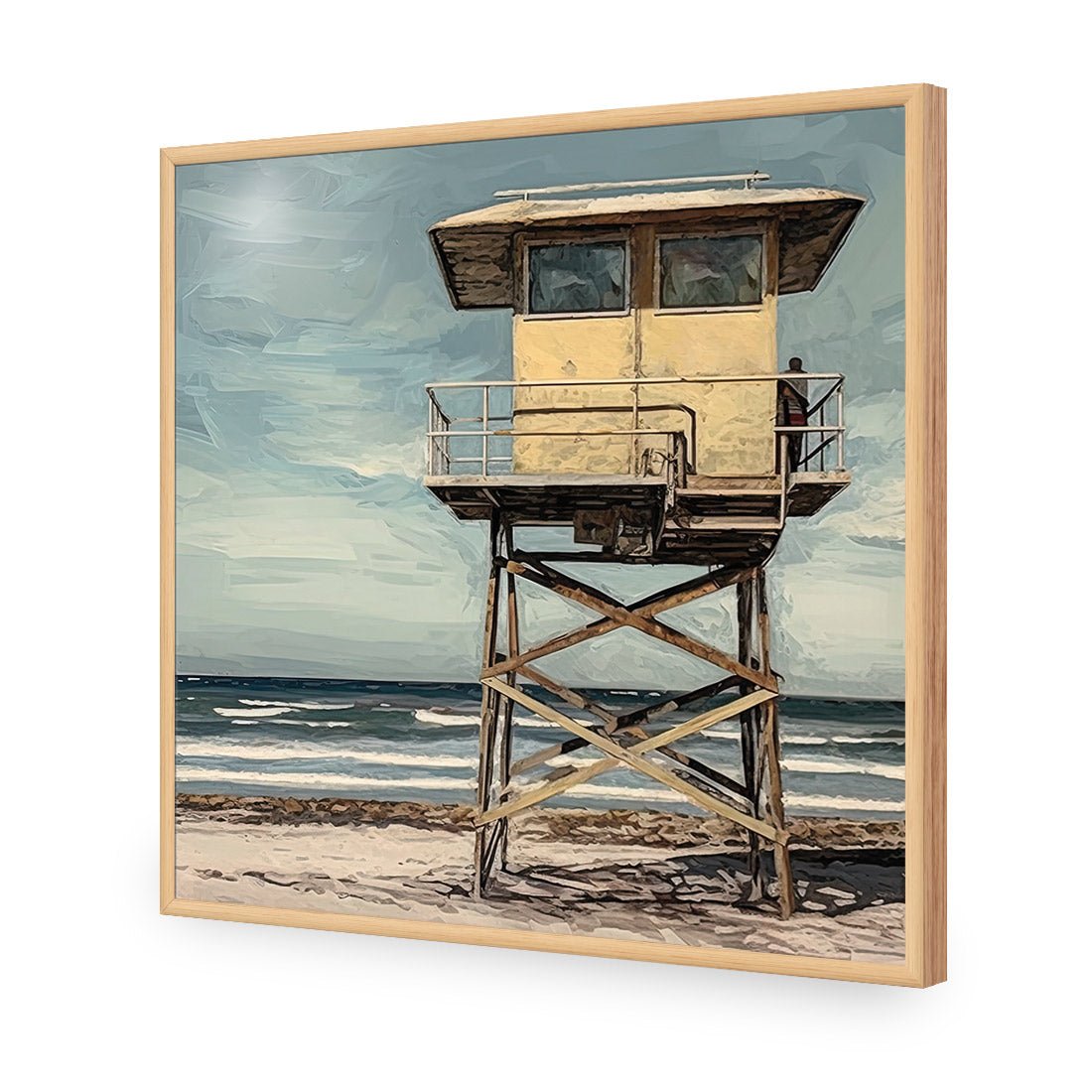 Beach Tower - Wall Art Designs - WH_1133_AS_Q CAF_AP - 030 - EDG_37x37_S - 2538 - OAK