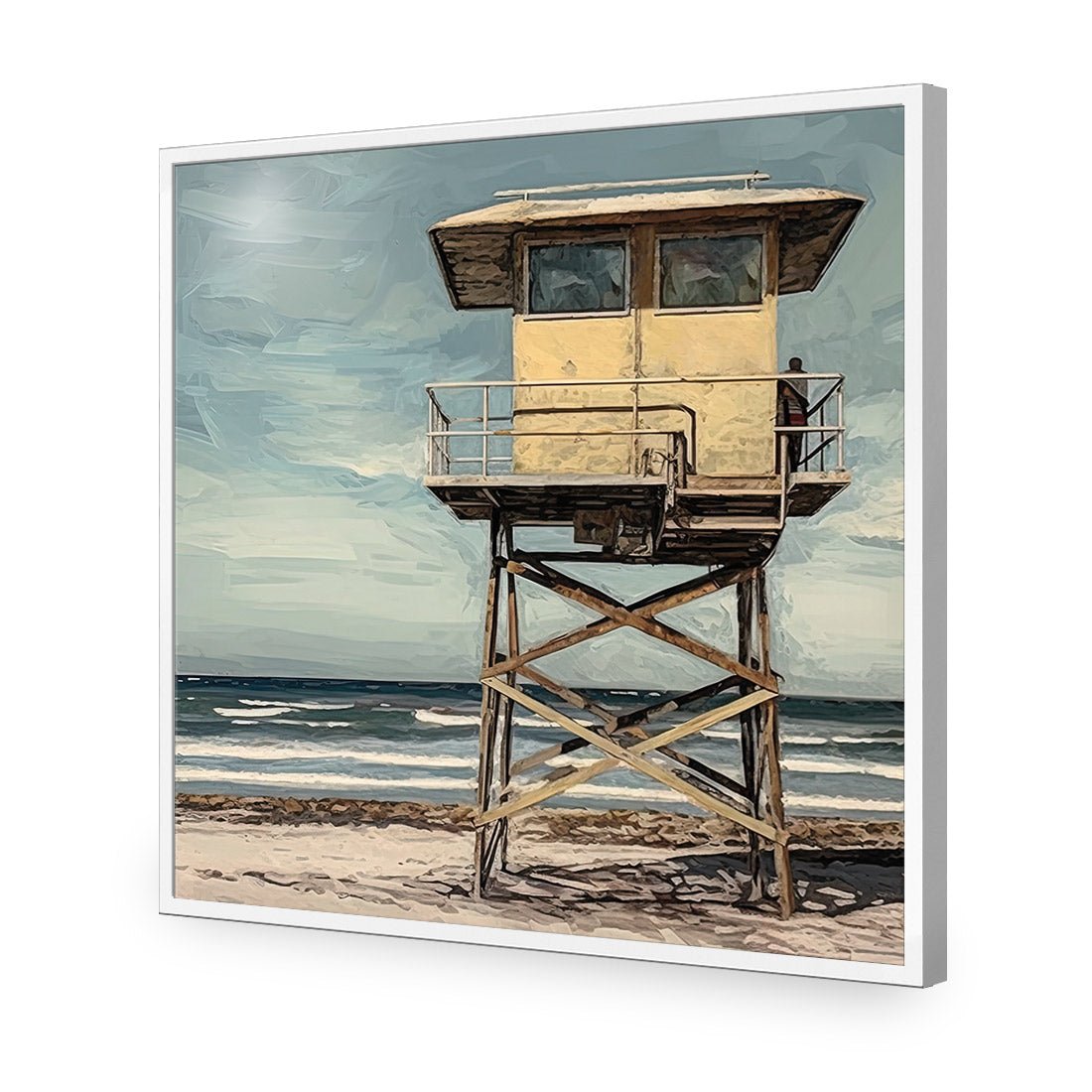 Beach Tower - Wall Art Designs - WH_1133_AS_Q CAF_AP - 030 - EDG_37x37_S - 2538 - WHT