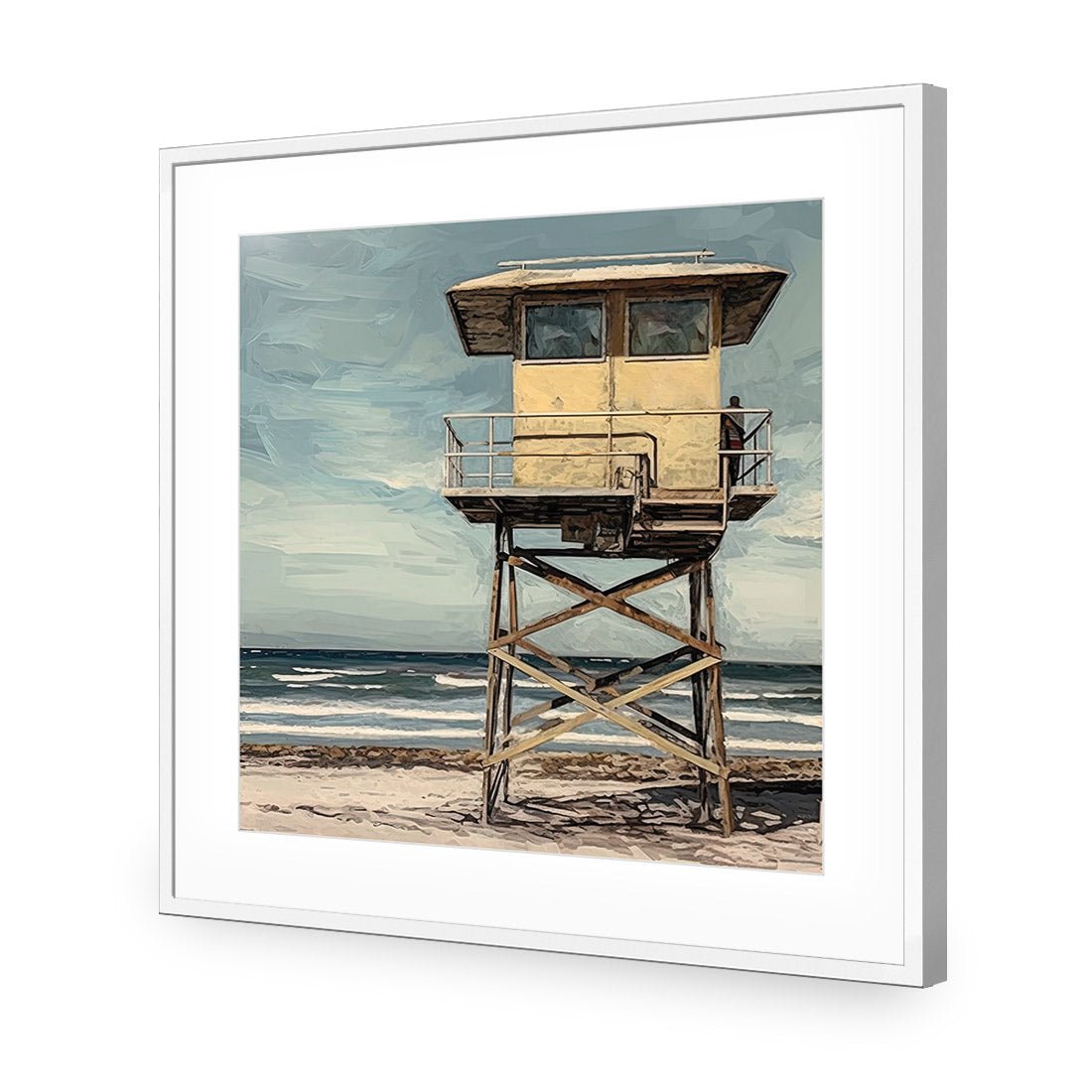 Beach Tower - Wall Art Designs - WH_1133_AS_Q CAF_AP - 030 - MAT_37x37_S - 2538 - WHT