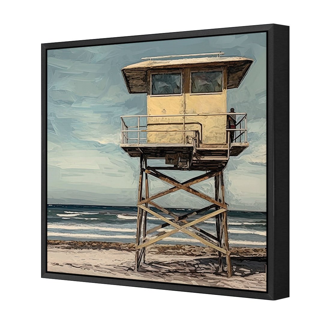 Beach Tower - Wall Art Designs - WH_1133_AS_Q CAF_CP - MPY - 260 - M - S - S_37x37_S - 1550 - BLK