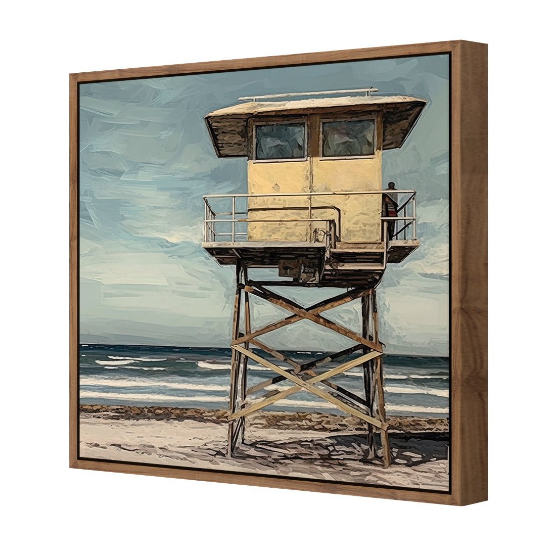 Beach Tower - Wall Art Designs - WH_1133_AS_Q CAF_CP - MPY - 260 - M - S - S_37x37_S - 1550 - NAT