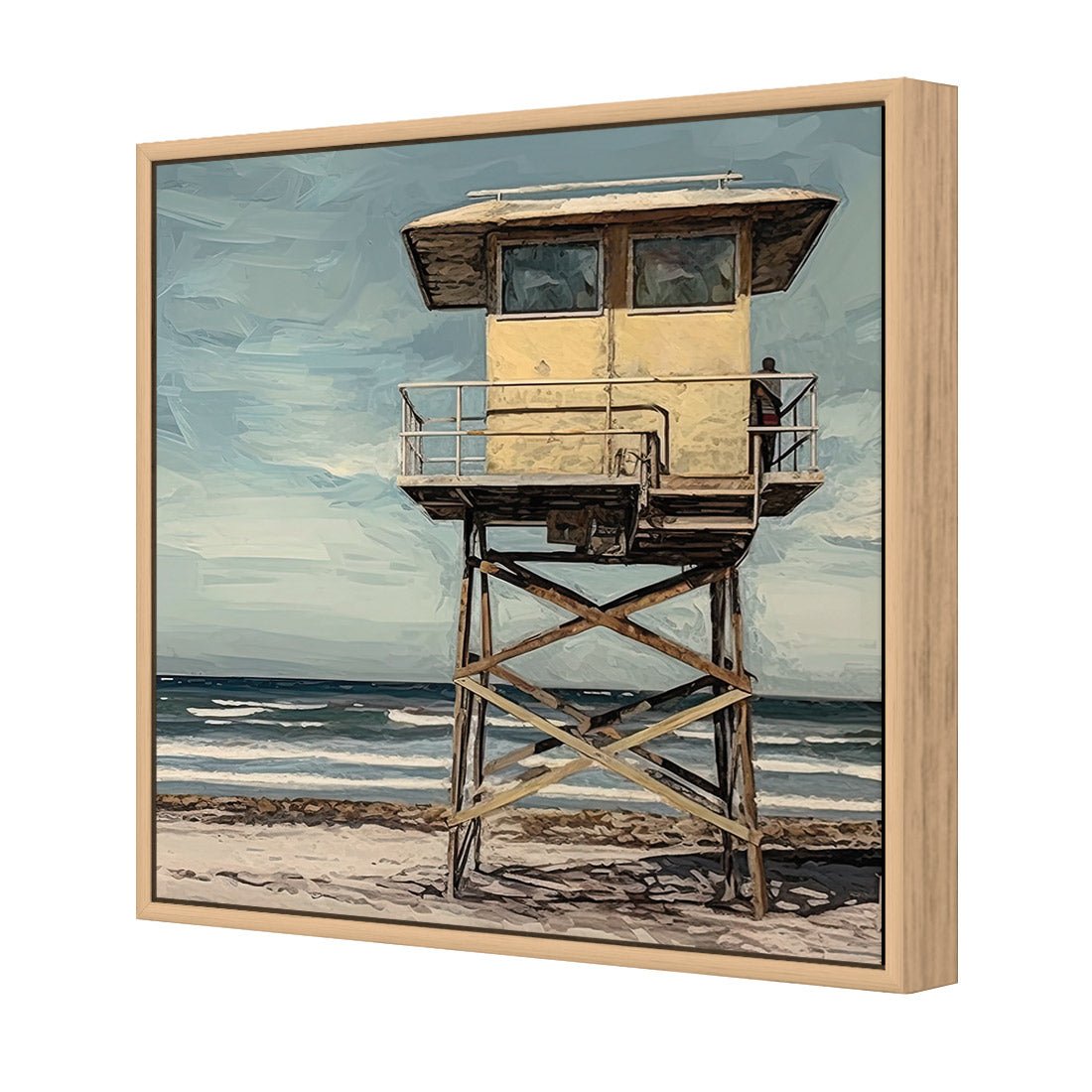 Beach Tower - Wall Art Designs - WH_1133_AS_Q CAF_CP - MPY - 260 - M - S - S_37x37_S - 1550 - OAK