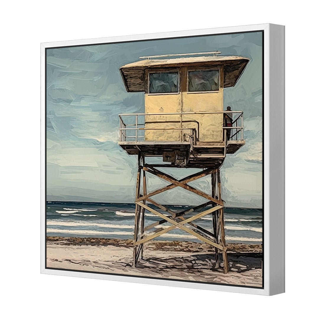 Beach Tower - Wall Art Designs - WH_1133_AS_Q CAF_CP - MPY - 260 - M - S - S_37x37_S - 1550 - WHT