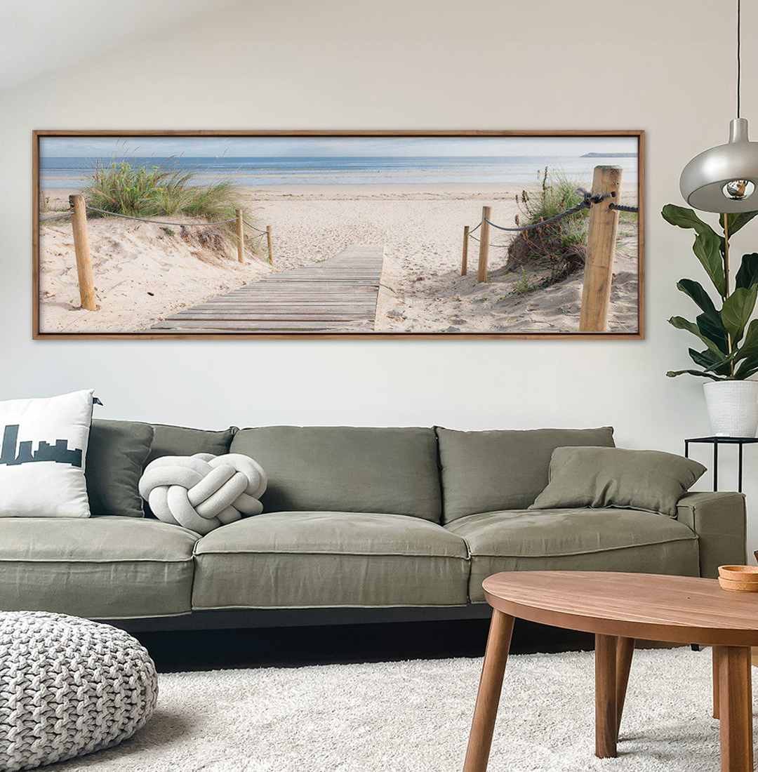 Beach Path Long Canvas Art