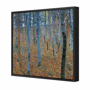 Beech Grove by Gustav Klimt | Classic Canvas | Floating Frame | Black