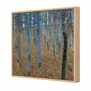 Beech Grove by Gustav Klimt | Classic Canvas | Floating Frame | Oak
