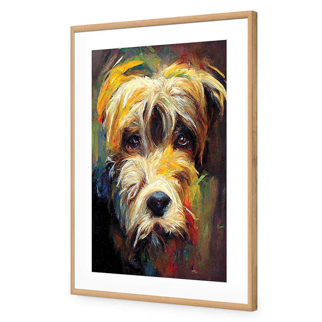 Best Friend | Classic Acrylic | Flat Frame With Border | Oak