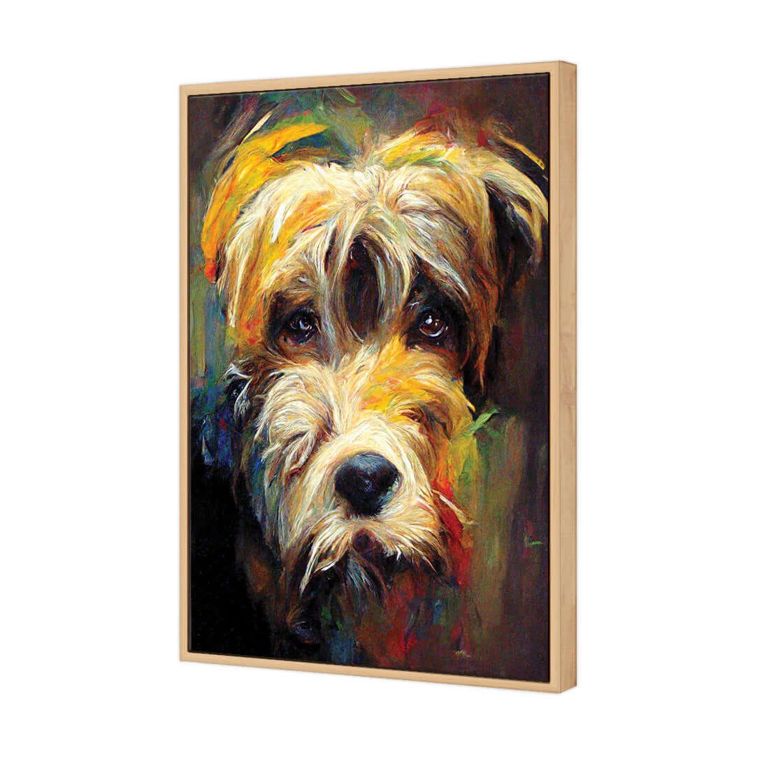 Best Friend | Classic Canvas | Floating Frame | Oak