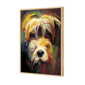 Best Friend | Classic Canvas | Floating Frame | Oak