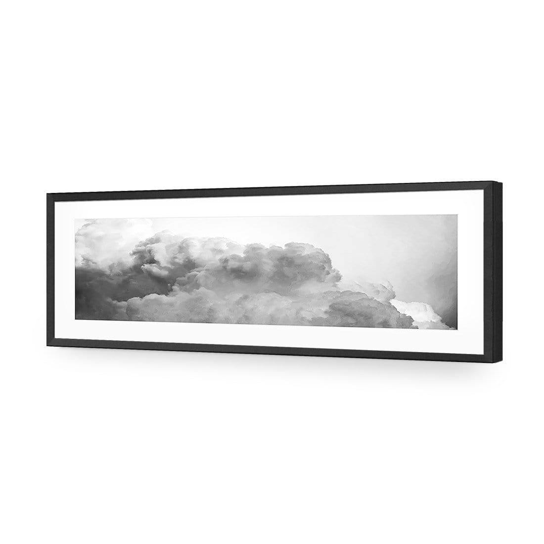 Billowing, Black and White (Long) - Wall Art Designs - 3030_BL_H WAD_AP - 030 - MAT_90x30_S - 2538 - BLK