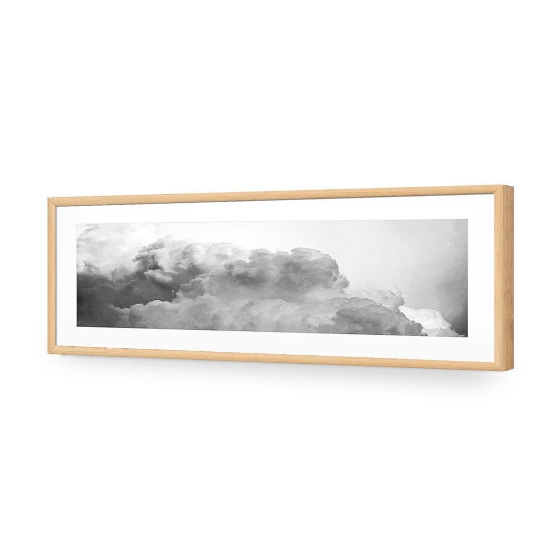 Billowing, Black and White (Long) - Wall Art Designs - 3030_BL_H WAD_AP - 030 - MAT_90x30_S - 2538 - OAK