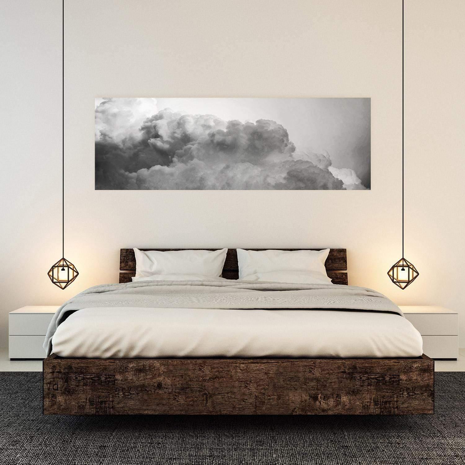 Billowing, Black and White (Long) - Wall Art Designs - 3030_BL_H WAD_CP - MPY - 260 - M - S - S_60x20_NONE