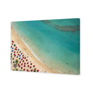Birds Eye Beach | Standard Canvas | No Frame | Stretched Canvas