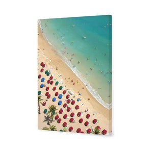 Birds Eye Beach, Portrait | Standard Canvas | No Frame | Stretched Canvas