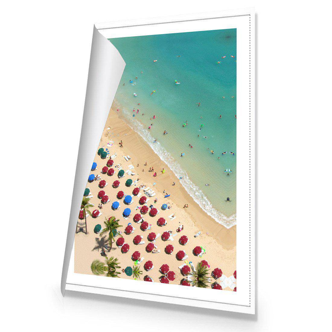 Birds Eye Beach, Portrait | Standard Canvas | No Frame | Rolled Canvas