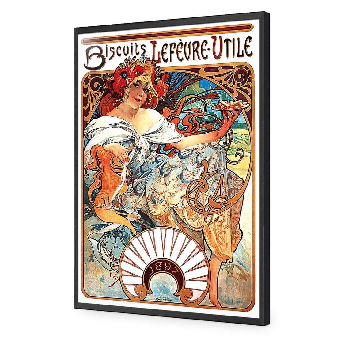 Biscuits, Lefevre Utile By Alphonse Mucha - Wall Art Designs - 954_AR_V WAD_AP - 030 - EDG_45x30_S - 2538 - BLK