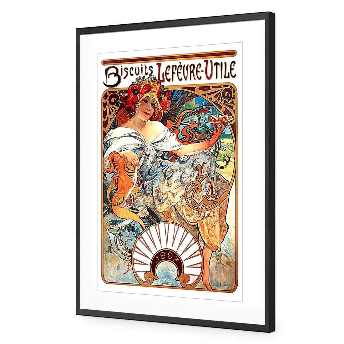 Biscuits, Lefevre Utile By Alphonse Mucha - Wall Art Designs - 954_AR_V WAD_AP - 030 - MAT_45x30_S - 2538 - BLK