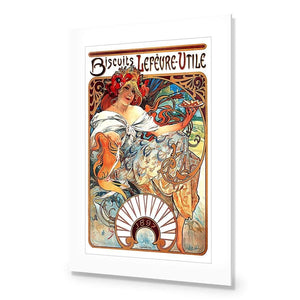 Biscuits, Lefevre Utile By Alphonse Mucha - Wall Art Designs - 954_AR_V WAD_AP - 030 - MAT_45x30_NONE