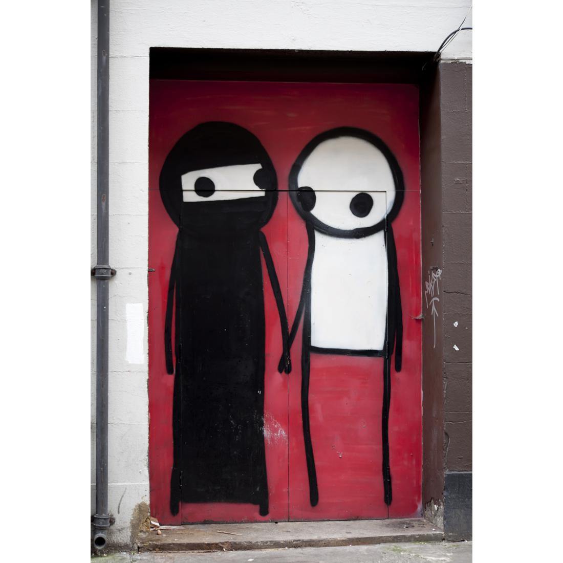 Black and White People - Wall Art Designs - 503_AR_V WAD_CP - MPY - 260 - M - S - S_45x30_NONE