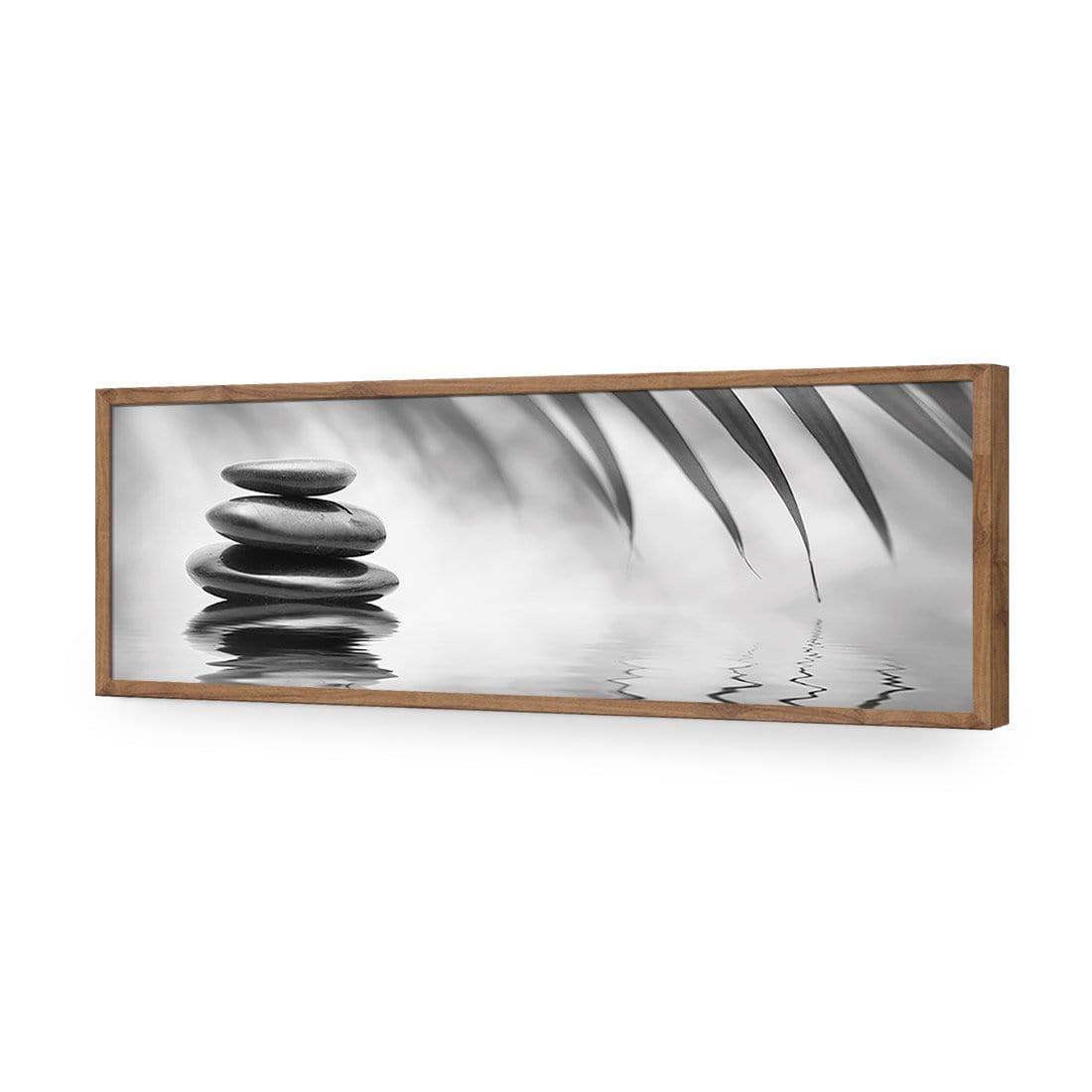 Black Stone Reflection, Black and White (Long) - Wall Art Designs - 1163_BL_H WAD_AP - 030 - EDG_90x30_S - 2538 - NAT