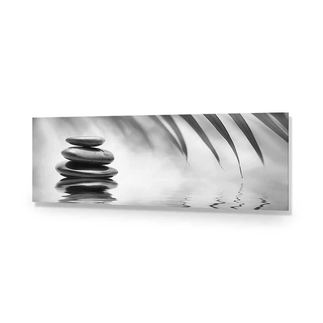 Black Stone Reflection, Black and White (Long) - Wall Art Designs - 1163_BL_H WAD_AP - 030 - EDG_90x30_NONE