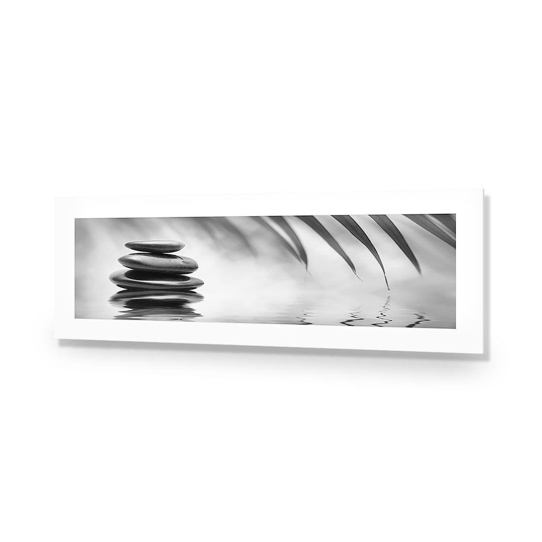 Black Stone Reflection, Black and White (Long) - Wall Art Designs - 1163_BL_H WAD_AP - 030 - MAT_90x30_NONE