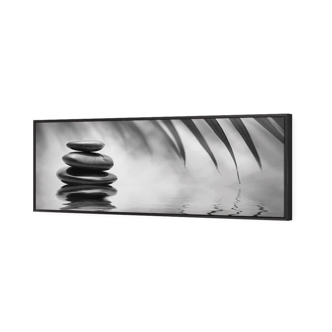 Black Stone Reflection, Black and White (Long) - Wall Art Designs - 1163_BL_H WAD_CP - MPY - 260 - M - S - S_60x20_S - 1550 - BLK