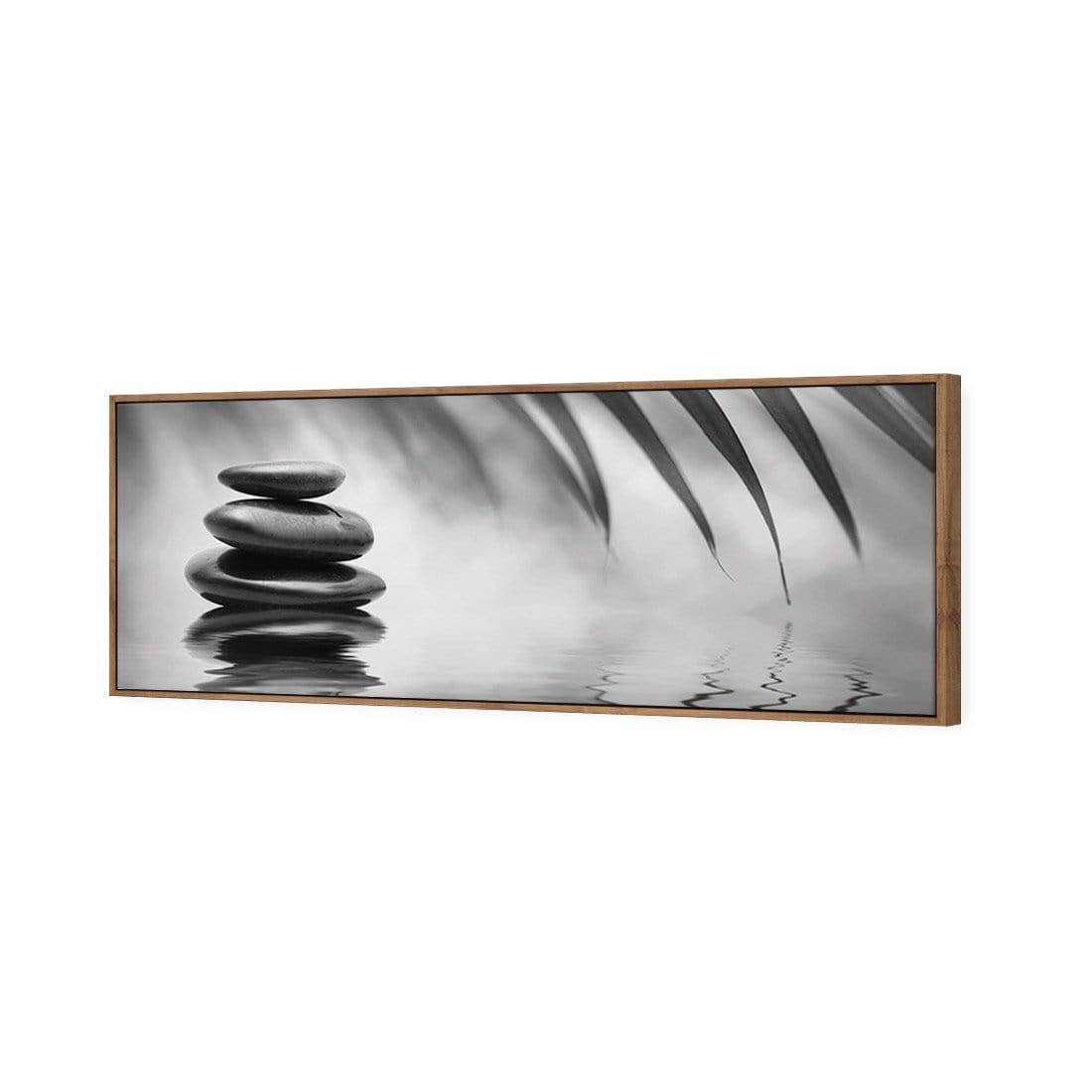 Black Stone Reflection, Black and White (Long) - Wall Art Designs - 1163_BL_H WAD_CP - MPY - 260 - M - S - S_60x20_S - 1550 - NAT