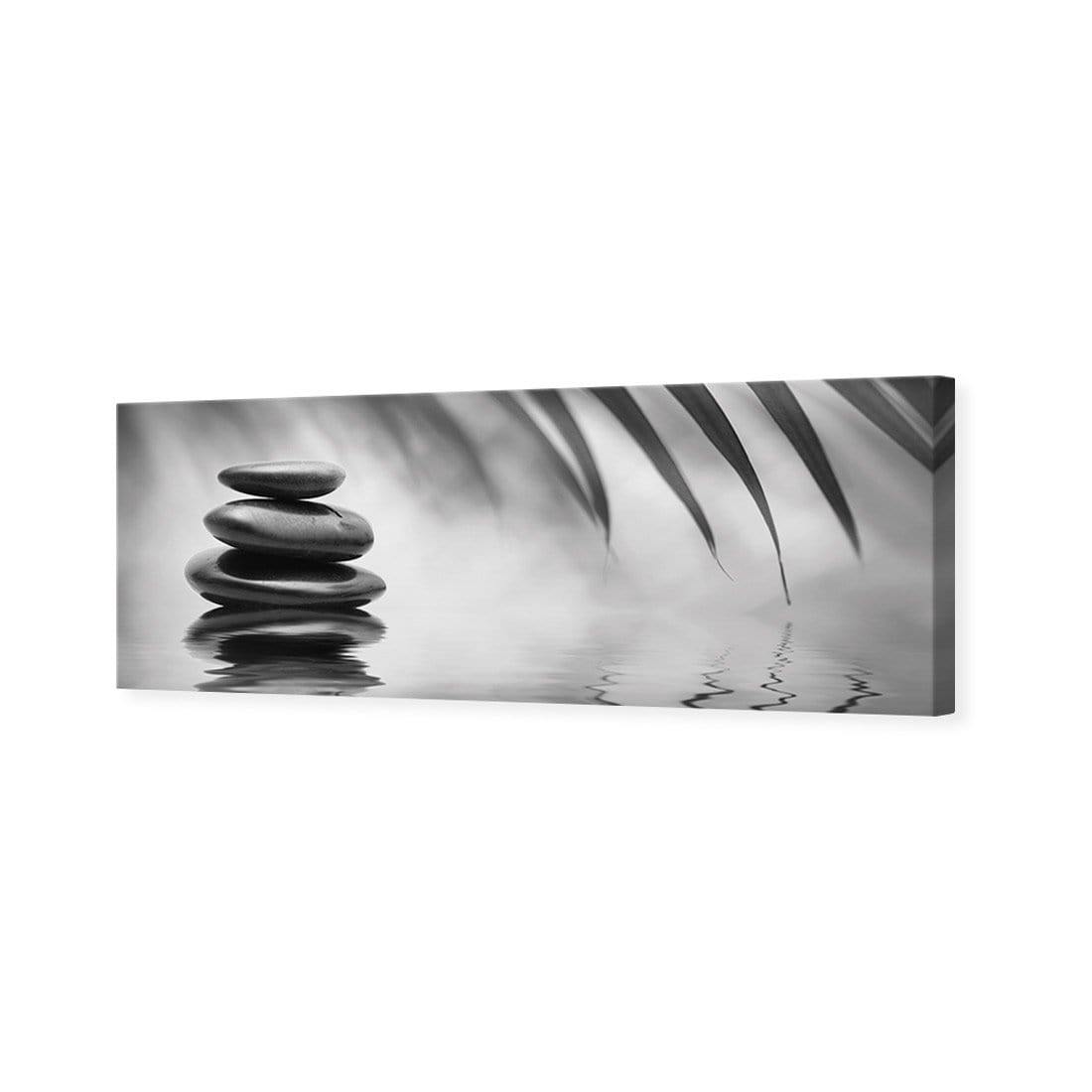 Black Stone Reflection, Black and White (Long) - Wall Art Designs - 1163_BL_H WAD_CP - MPY - 260 - M - S - S_60x20_NONE