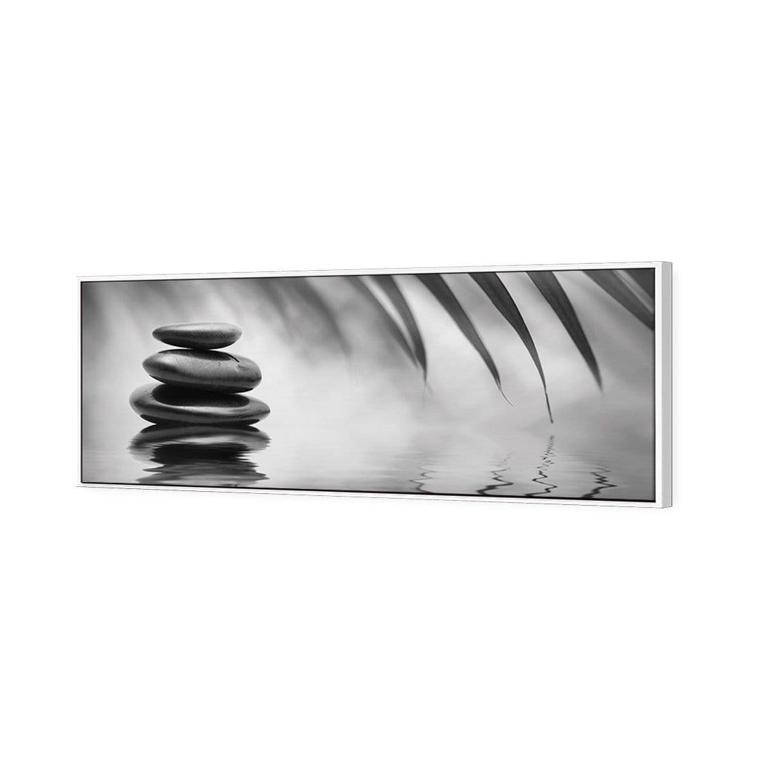 Black Stone Reflection, Black and White (Long) - Wall Art Designs - 1163_BL_H WAD_CP - MPY - 260 - M - S - S_60x20_S - 1550 - WHT