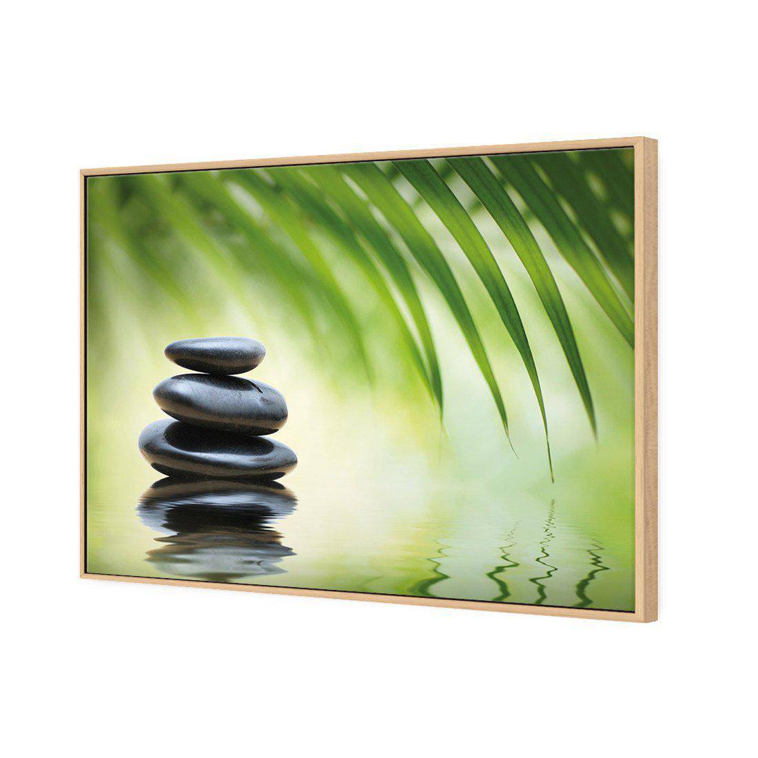 Black Stone Reflection Canvas Art - Wall Art Designs - 1163_AR_H WAD_CP - MPY - 260 - M - S - S_45x30_S - 1550 - OAK