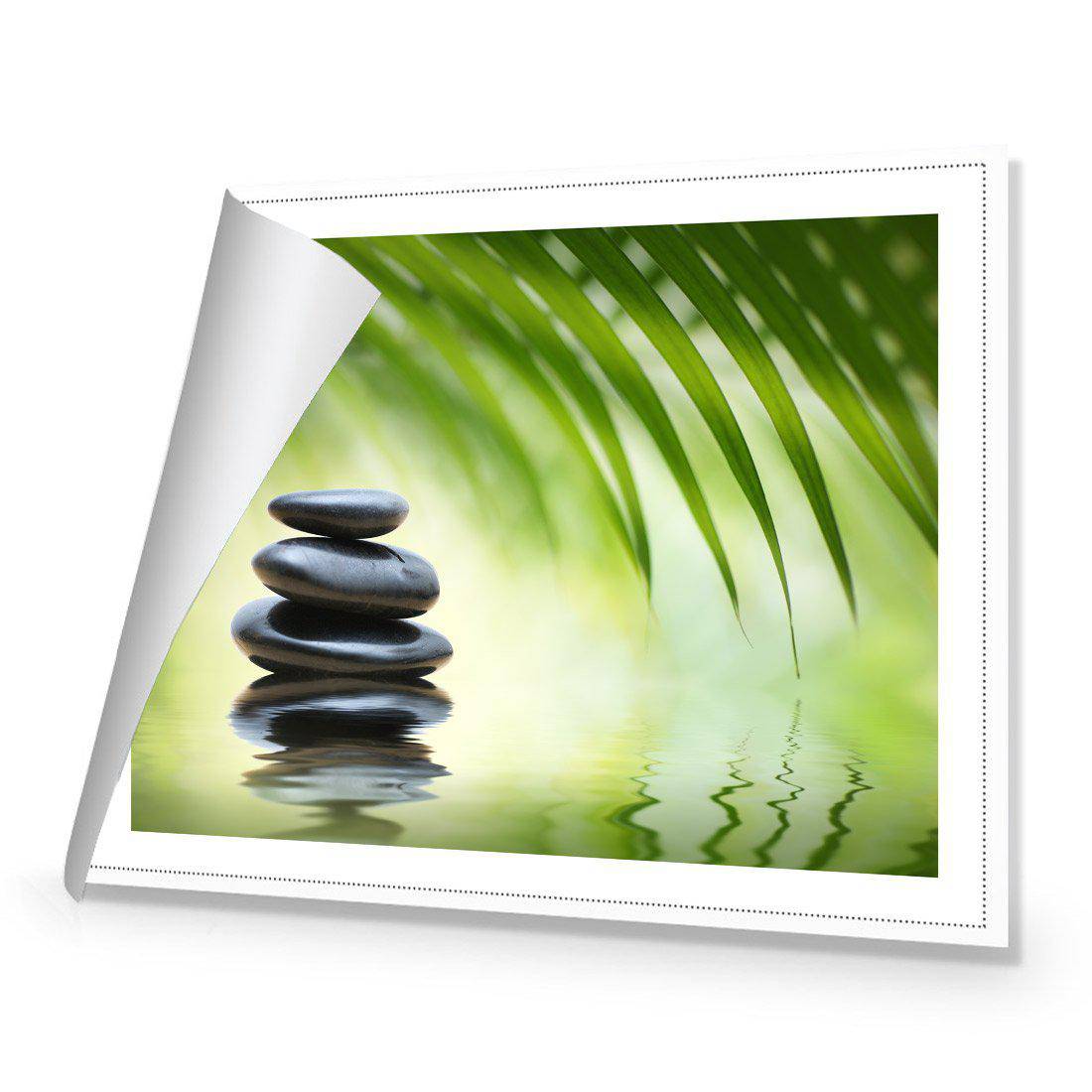 Black Stone Reflection Canvas Art - Wall Art Designs - 1163_AR_H WAD_CP - MPY - 260 - M - R_45x30_NONE