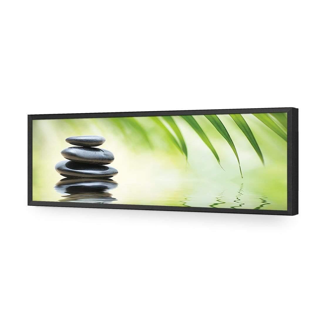 Black Stone Reflection (Long) - Wall Art Designs - 1163_AL_H WAD_AP - 030 - EDG_90x30_S - 2538 - BLK