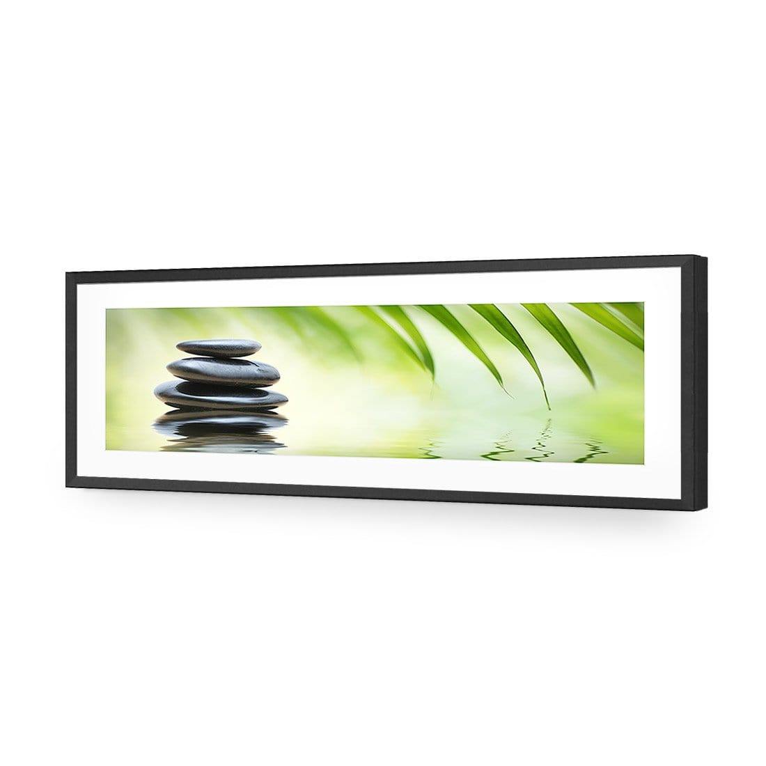 Black Stone Reflection (Long) - Wall Art Designs - 1163_AL_H WAD_AP - 030 - MAT_90x30_S - 2538 - BLK